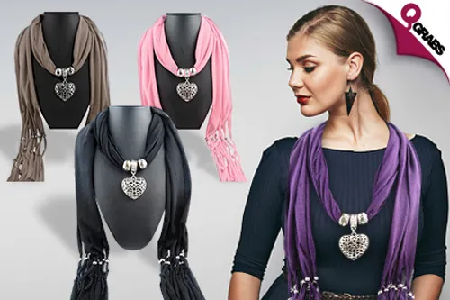 For QR49 Bejewel yourself with Embellished Scarves - Choose from 5 Wonderful Designs! (QR99 Value)
